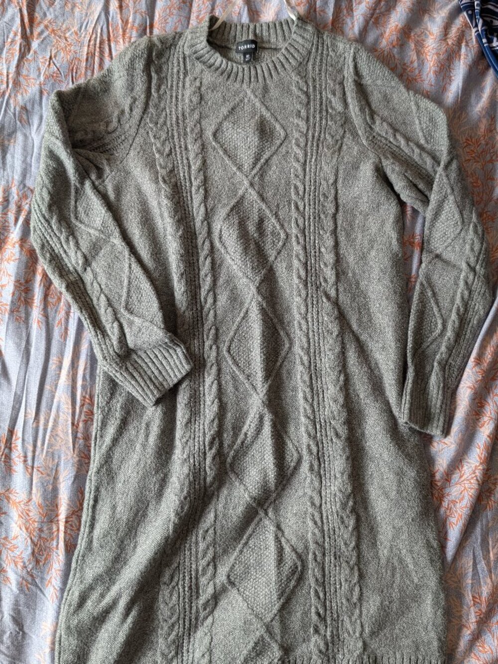 Torrid Cable Knit Sweater Dress